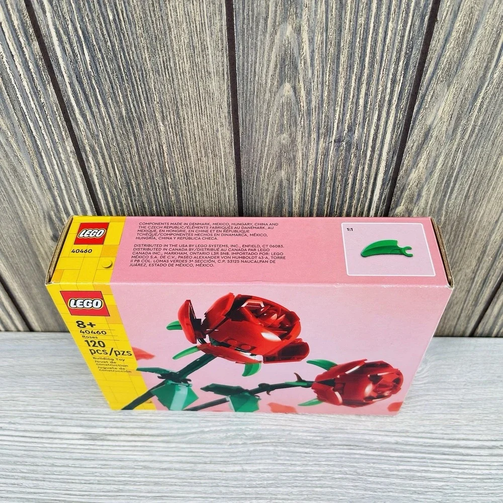 Valentines Day LEGO Flowers: Roses (40460) New Sealed